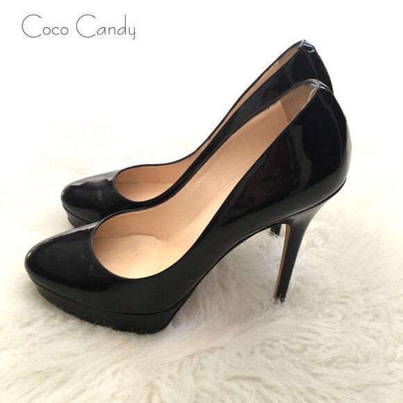 🔃Jimmy Choo Cosmic Black Patent Leather Heels - Picture 4 of 14